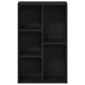 vidaXL Βιβλιοθήκη Μαύρη Δρυς 50x25x80 εκ. από Τεχνητό Ξύλο