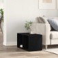 Κουτί αποθήκευσης vidaXL LP Μαύρη βελανιδιά 71x34x36 cm