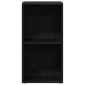 Κουτί αποθήκευσης vidaXL LP Μαύρη βελανιδιά 71x34x36 cm