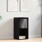 Κουτί αποθήκευσης vidaXL LP Μαύρη βελανιδιά 71x34x36 cm