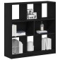 vidaXL Ντουλάπι βιβλίων Μαύρη βελανιδιά 97,5x29,5x100 cm