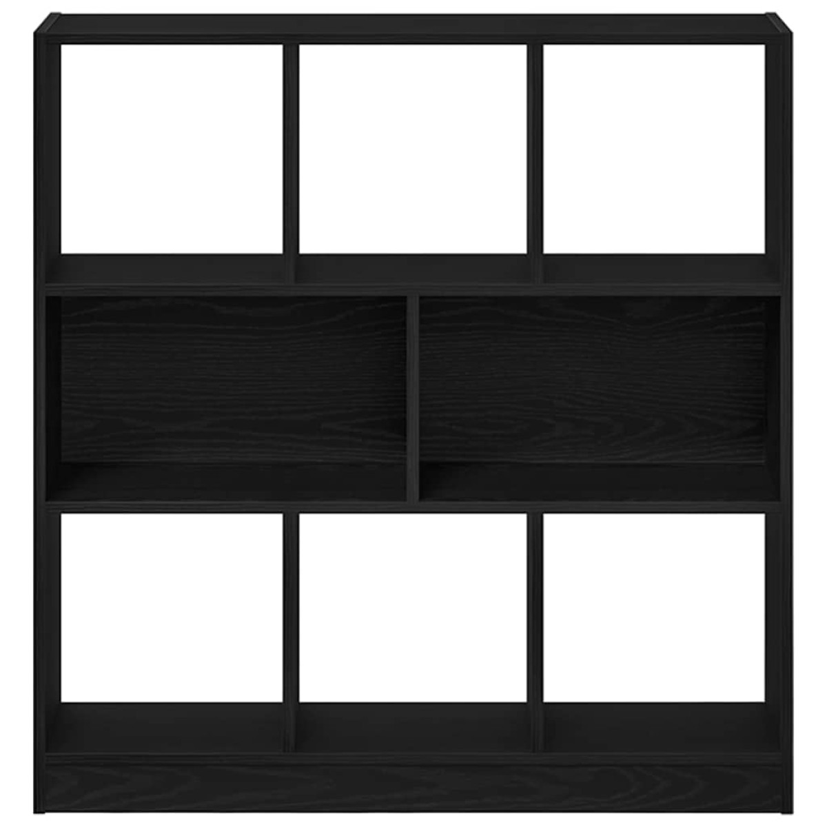 vidaXL Ντουλάπι βιβλίων Μαύρη βελανιδιά 97,5x29,5x100 cm