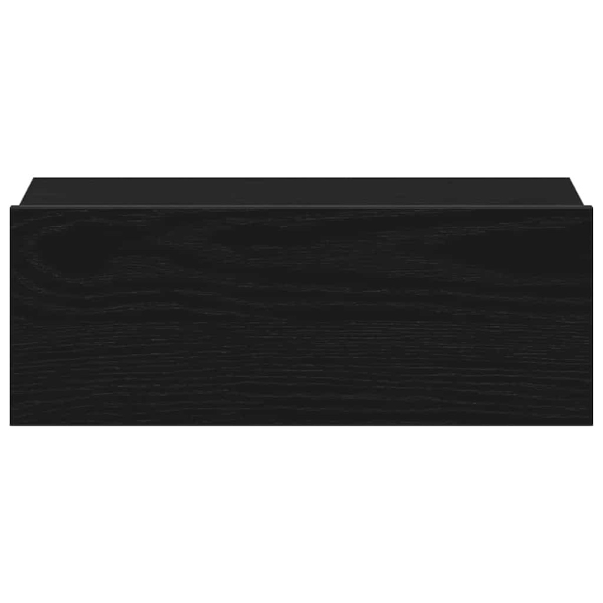 vidaXL Κομοδίνο Πλωτό Μαύρη Δρυς 40x32x15 εκ. από Τεχνητό Ξύλο