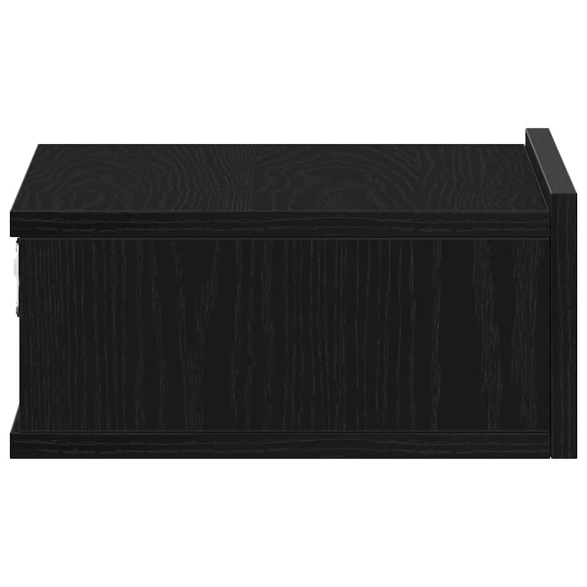 vidaXL Κομοδίνο Πλωτό Μαύρη Δρυς 40x32x15 εκ. από Τεχνητό Ξύλο