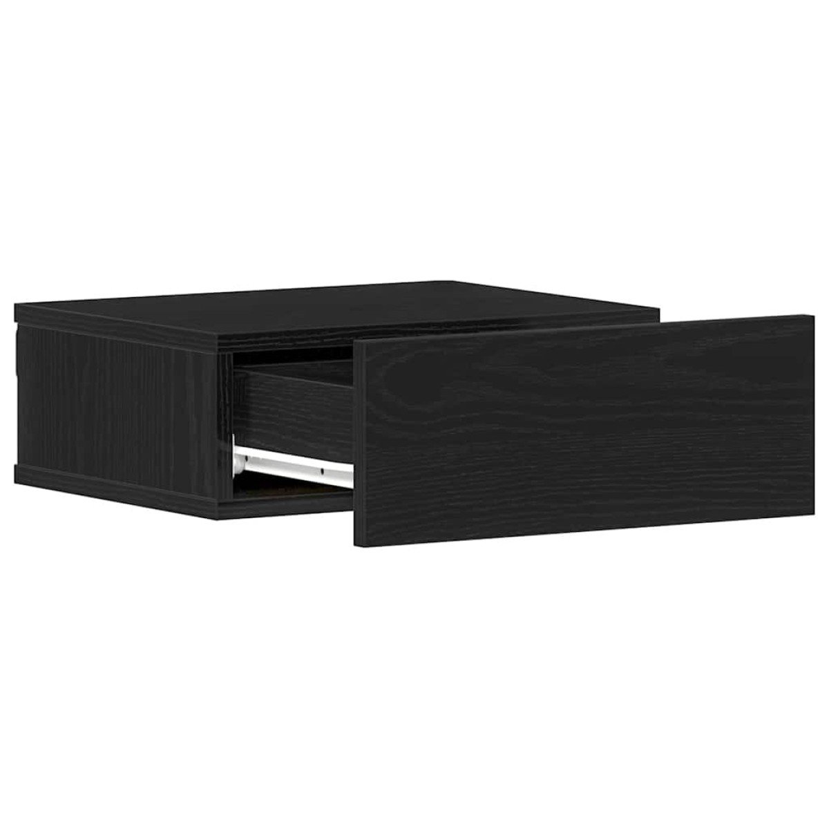 vidaXL Κομοδίνα Πλωτά 2 τεμ. από Μαύρη Δρυς 40x32x15 εκ. από Τεχνητό Ξύλο