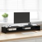 vidaXL Βάση Οθόνης Μαύρη Δρυς 100x24x13 εκ. από Τεχνητό Ξύλο