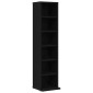 ντουλάπι CD vidaXL Μαύρη δρυς 21x20x88 cm Κατασκευασμένο ξύλο