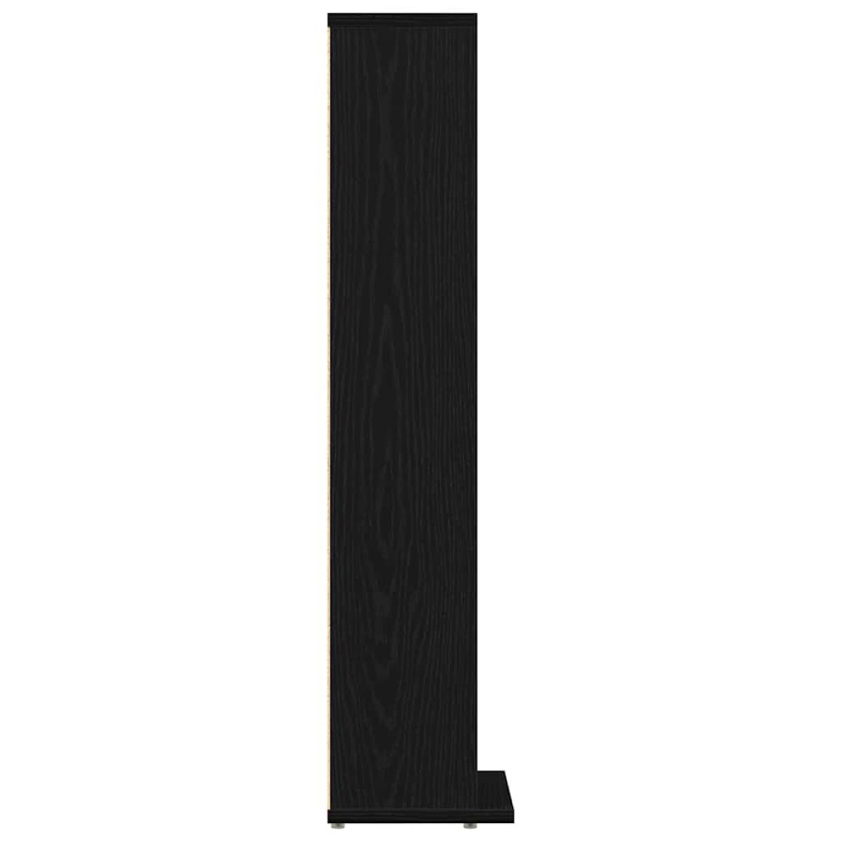 ντουλάπι CD vidaXL Μαύρη δρυς 21x20x88 cm Κατασκευασμένο ξύλο