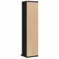 ντουλάπι CD vidaXL Μαύρη δρυς 21x20x88 cm Κατασκευασμένο ξύλο