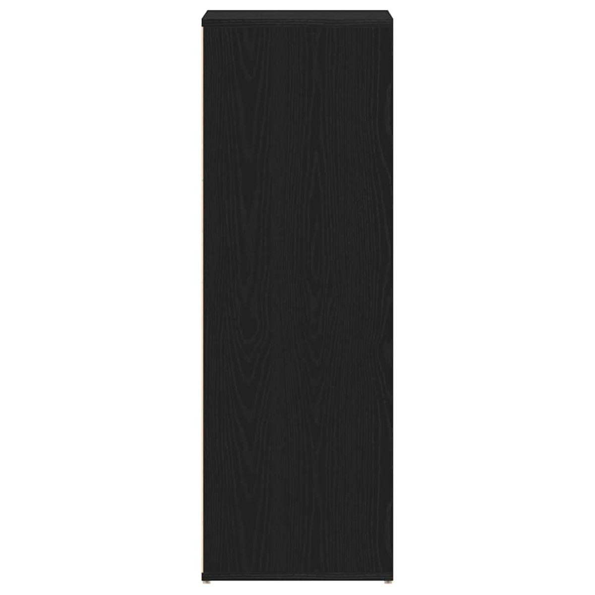 vidaXL Παπουτσοθήκη Μαύρη Δρυς 54 x 34 x 100,5 εκ. από Τεχνητό Ξύλο