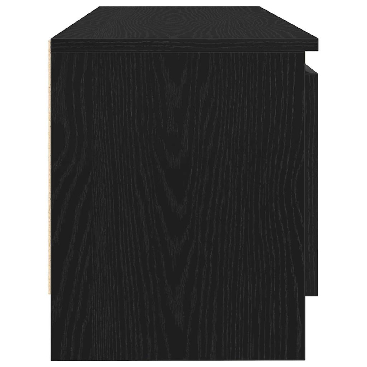vidaXL Έπιπλο Τηλεόρασης Μαύρο Δρυς 102x30x36 εκ. από Τεχνητό Ξύλο