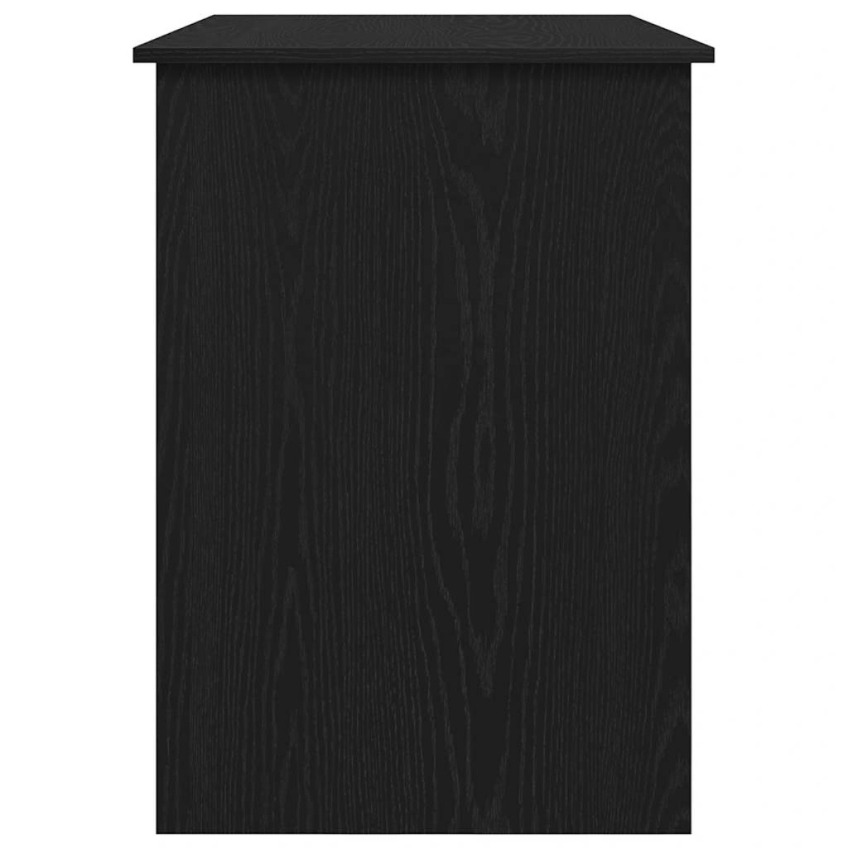 vidaXL Γραφείο Μαύρη Δρυς 100x55x75 εκ. από Τεχνητό Ξύλο
