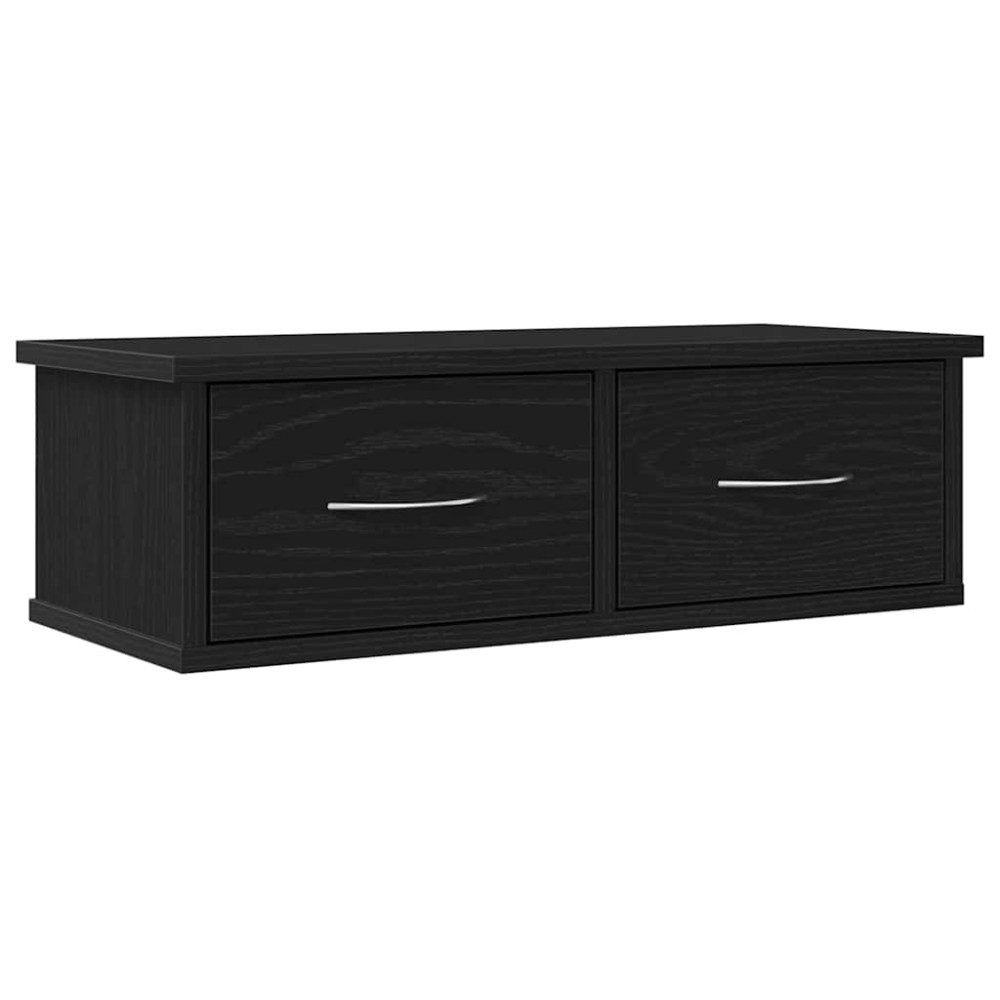 vidaXL Ντουλάπα Τοίχου Επιτοίχιο Μαύρη Οξυά 60 x 26 x 18,5 εκ