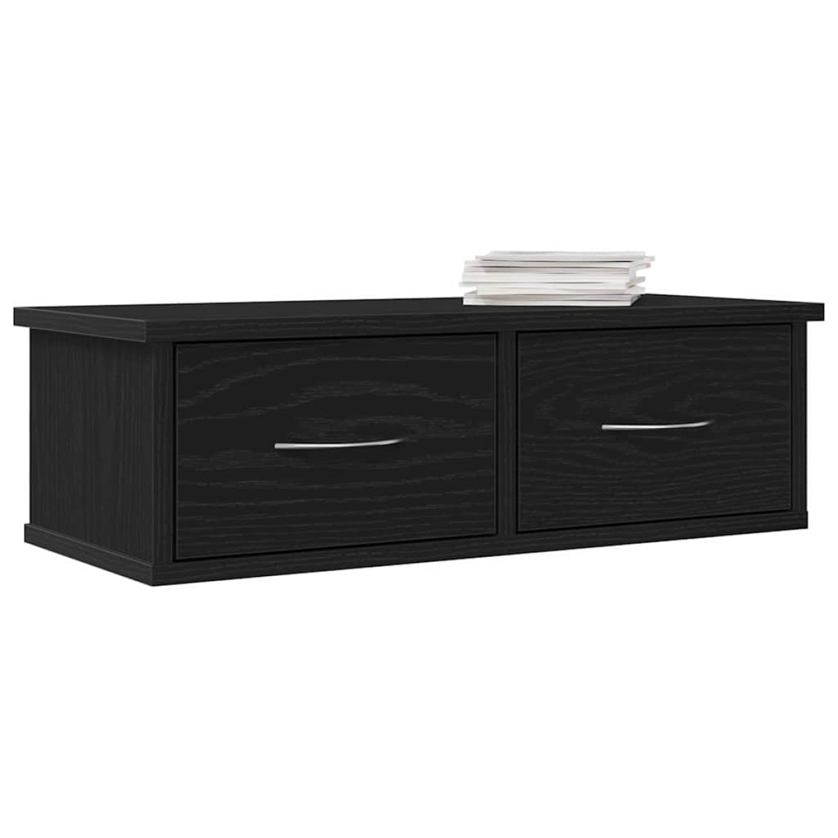 vidaXL Ντουλάπα Τοίχου Επιτοίχιο Μαύρη Οξυά 60 x 26 x 18,5 εκ