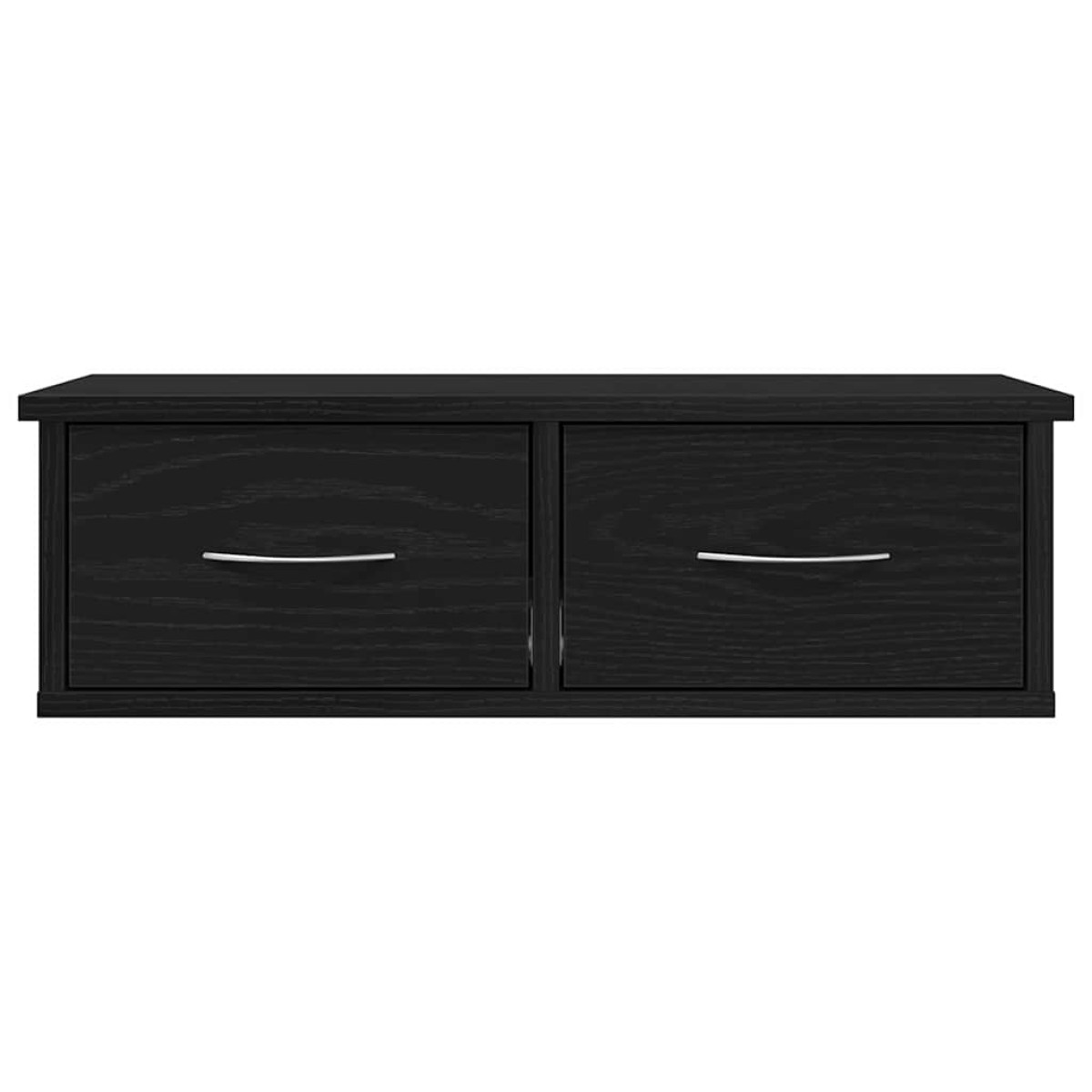vidaXL Ντουλάπα Τοίχου Επιτοίχιο Μαύρη Οξυά 60 x 26 x 18,5 εκ