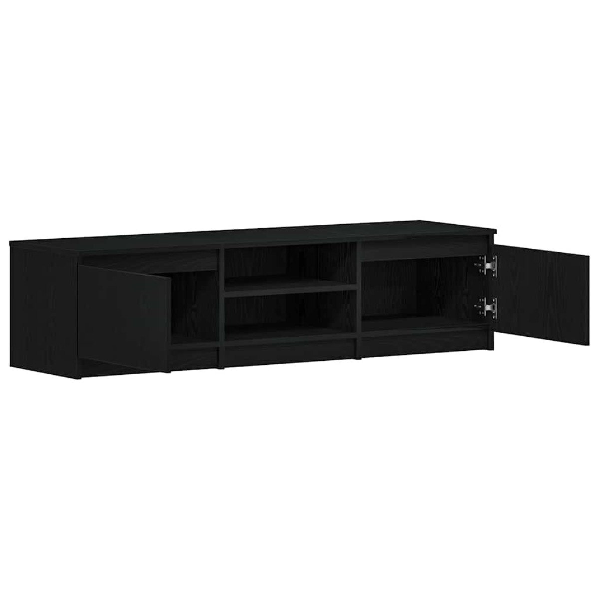 vidaXL Έπιπλο Τηλεόρασης Μαύρο Δρυς 140x40x36 εκ. από Τεχνητό Ξύλο