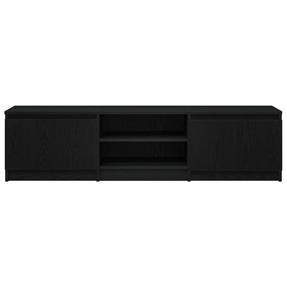 vidaXL Έπιπλο Τηλεόρασης Μαύρο Δρυς 140x40x36 εκ. από Τεχνητό Ξύλο