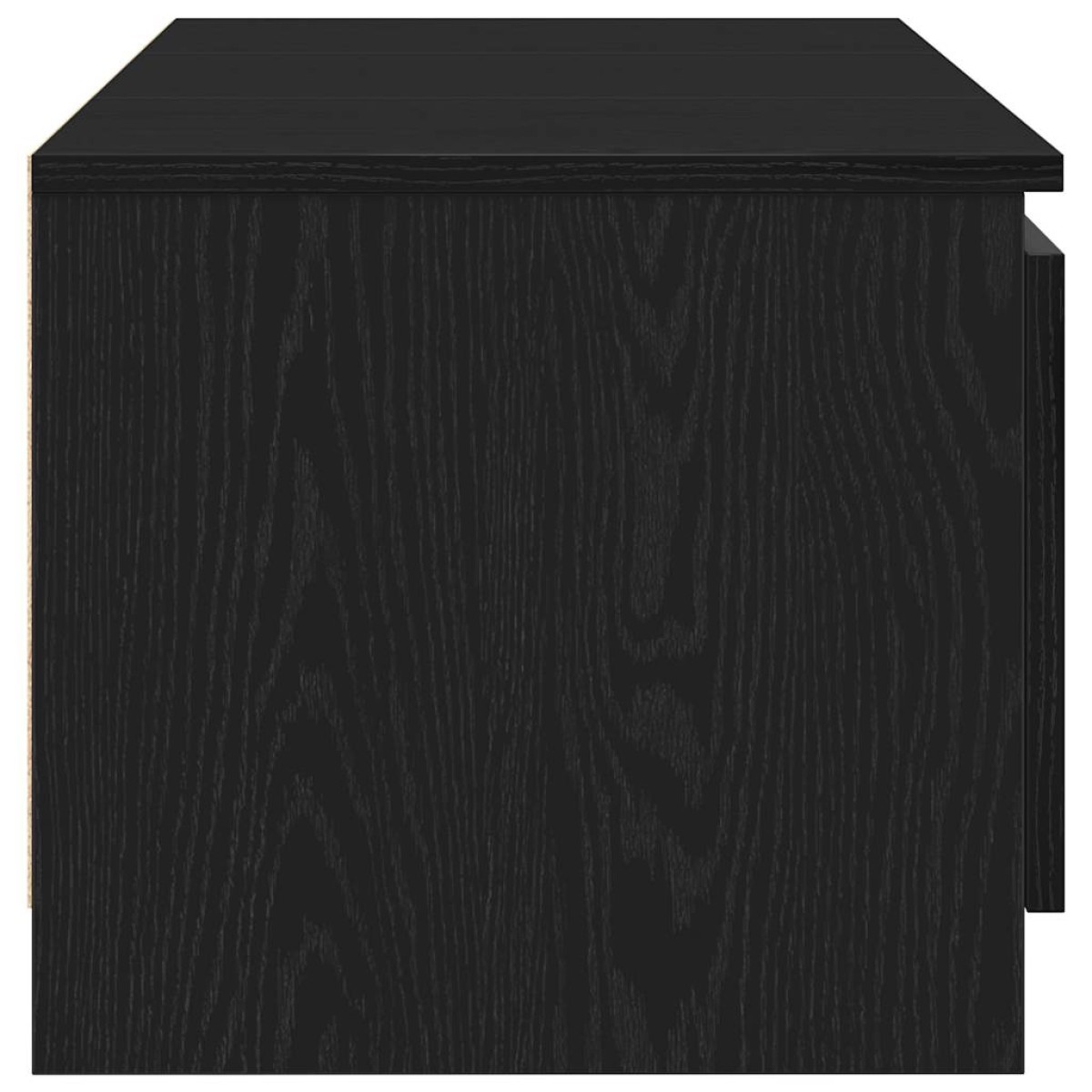 vidaXL Έπιπλο Τηλεόρασης Μαύρο Δρυς 140x40x36 εκ. από Τεχνητό Ξύλο