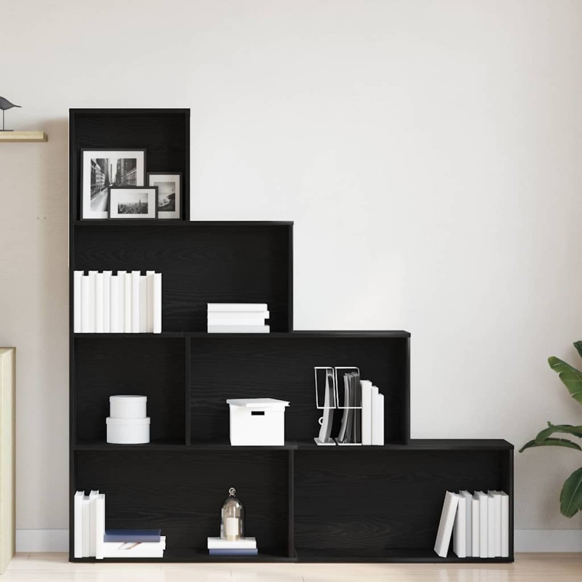 vidaXL Βιβλιοθήκη 6 επιπέδων 155 x 24 x 160 εκ Επεξεργασμένο Ξύλο