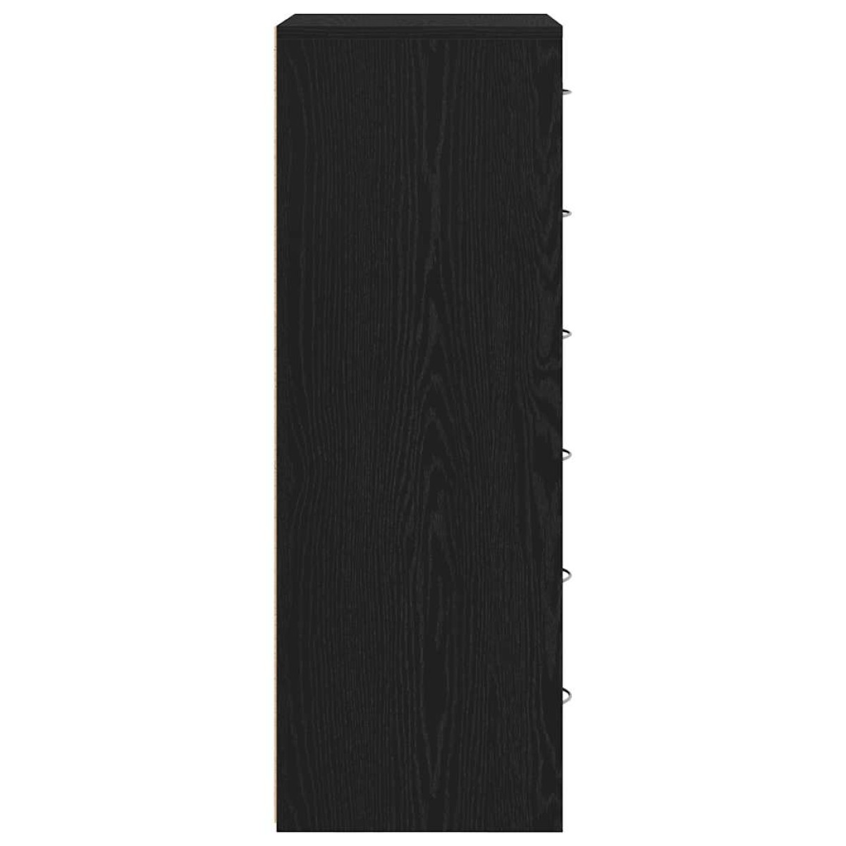 vidaXL Μπουφές με 6 Συρτάρια Μαύρη Δρυς 50x34x96 εκ. από Τεχνητό Ξύλο