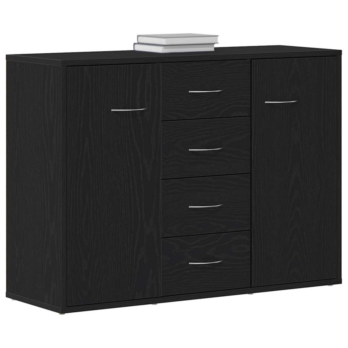 vidaXL Μπουφές από Μαύρη Δρυς 88x30x64 εκ. από Τεχνητό Ξύλο