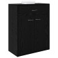 vidaXL Πλαϊνό γραφείο Μαύρη Οξυά 60 x 30 x 75 cm Επεξεργασμένο Ξύλο