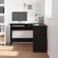 vidaXL Γωνιακό γραφείο Μαύρη Οξυά 120 x 140 x 75 εκ Επεξεργασμένο Ξύλο
