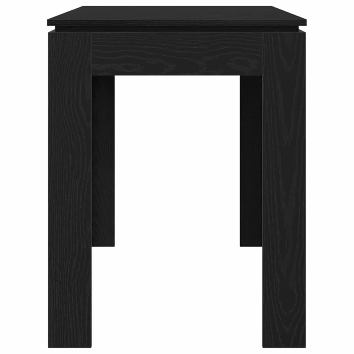 vidaXL Τραπεζαρία Μαύρη Δρυς 120x60x76 εκ. από Τεχνητό Ξύλο
