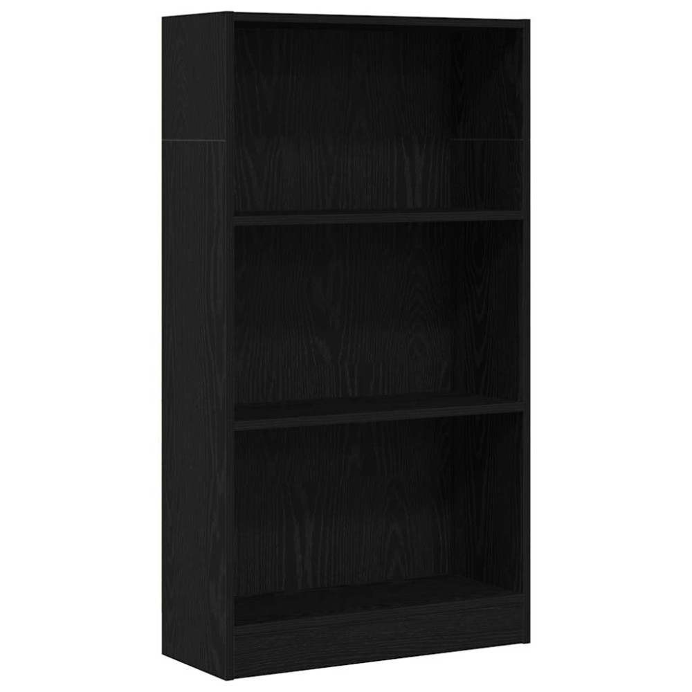 vidaXL Βιβλιοθήκη Μαύρη Δρυς 60x24x109 εκ. από Τεχνητό Ξύλο