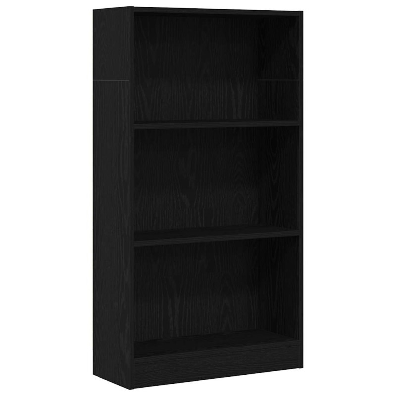 vidaXL Βιβλιοθήκη Μαύρη Δρυς 60x24x109 εκ. από Τεχνητό Ξύλο