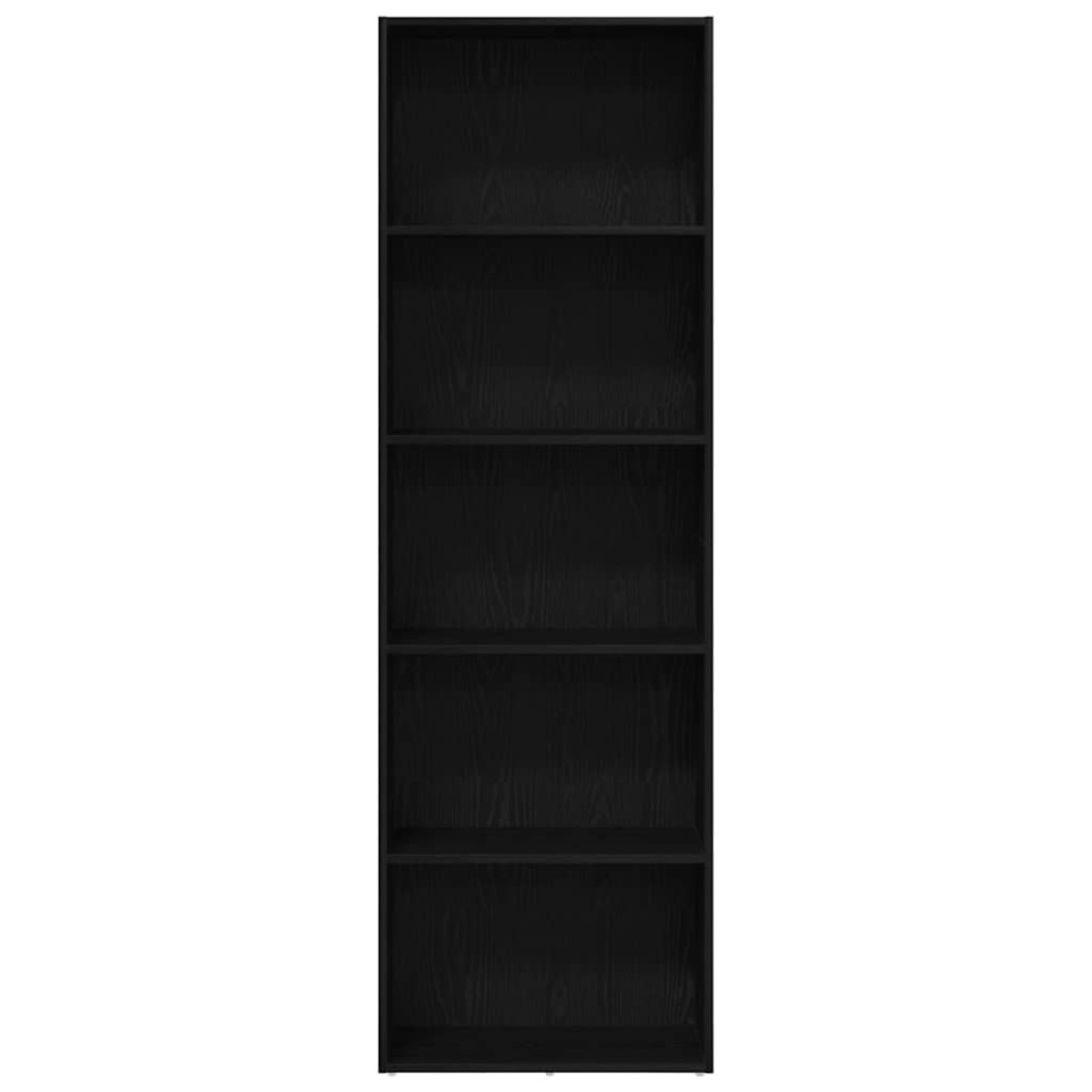 vidaXL Βιβλιοθήκη Μαύρη Δρυς 60x30x189 εκ. από Επεξεργασμένο Ξύλο