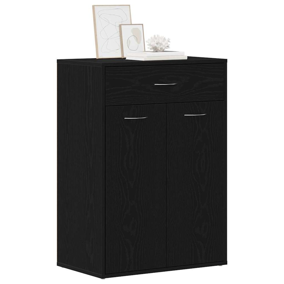 vidaXL Ράφι Παπουτσιών 60 x 35 x 84 εκ. Επεξεργασμένο Ξύλο Μαύρη Οξυά