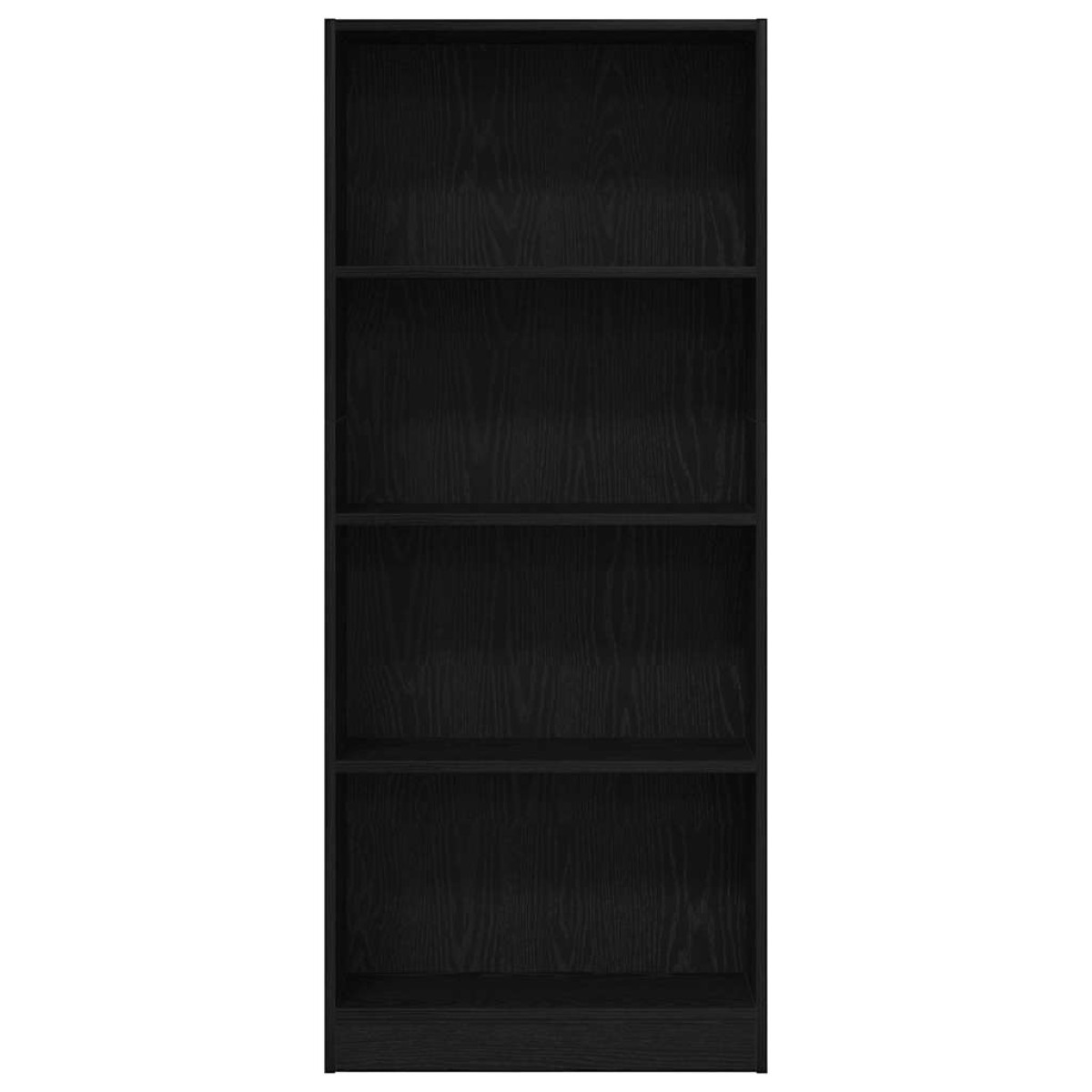 vidaXL Ράφι Βιβλίων 60 x 24 x 143 εκ Επεξεργασμένο Ξύλο Μαύρη Οξυά