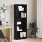 vidaXL Ράφι Βιβλίων 60 x 24 x 176 εκ Επεξεργασμένο Ξύλο Μαύρη Οξυά
