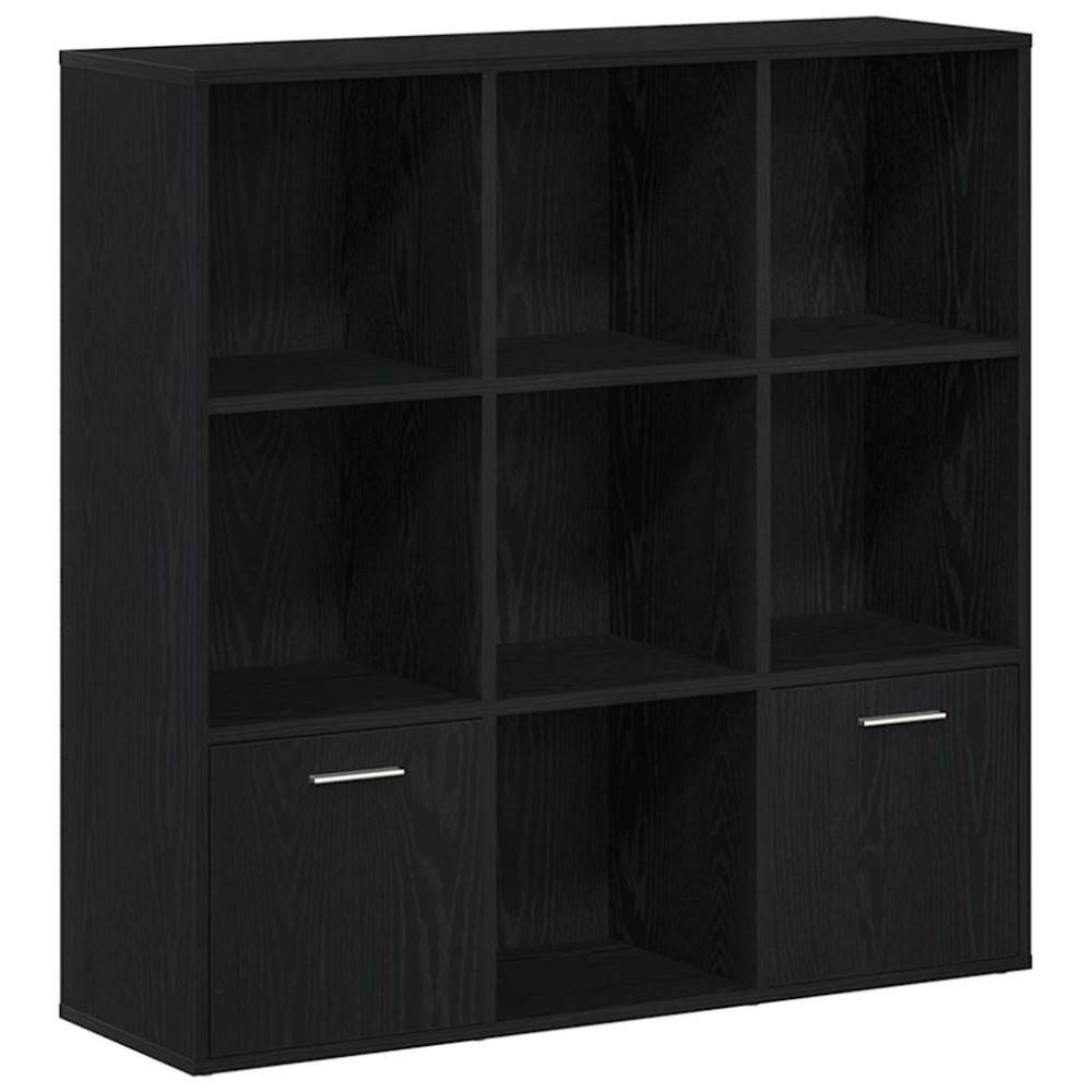 vidaXL Βιβλιοθήκη Μαύρη Δρυς 98x29x97,5 εκ. από Τεχνητό Ξύλο