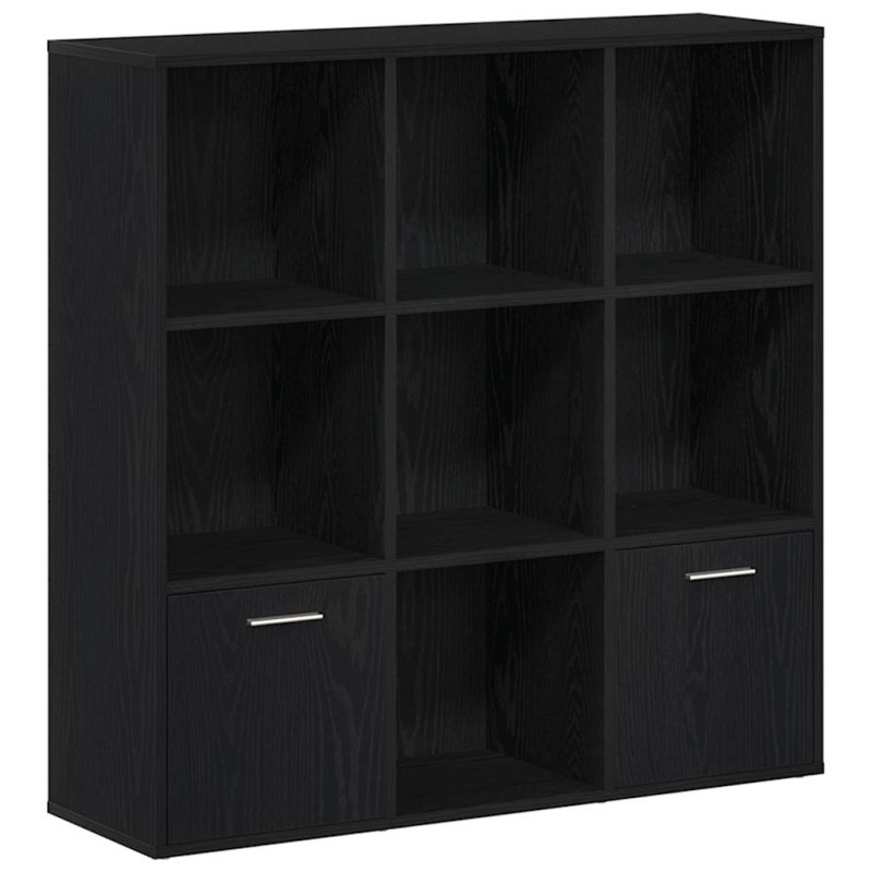 vidaXL Βιβλιοθήκη Μαύρη Δρυς 98x29x97,5 εκ. από Τεχνητό Ξύλο