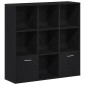 vidaXL Βιβλιοθήκη Μαύρη Δρυς 98x29x97,5 εκ. από Τεχνητό Ξύλο