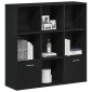 vidaXL Βιβλιοθήκη Μαύρη Δρυς 98x29x97,5 εκ. από Τεχνητό Ξύλο
