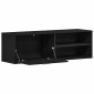vidaXL Έπιπλο Τηλεόρασης Μαύρο Δρυς 120x34x37 εκ. από Τεχνητό Ξύλο