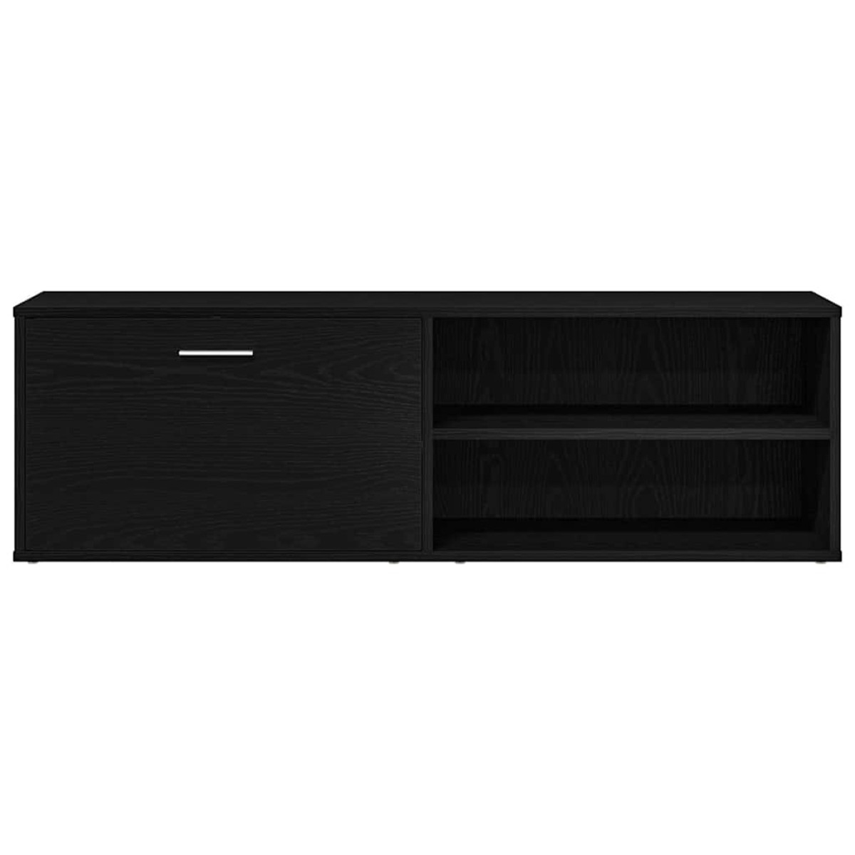 vidaXL Έπιπλο Τηλεόρασης Μαύρο Δρυς 120x34x37 εκ. από Τεχνητό Ξύλο
