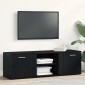 vidaXL Έπιπλο Τηλεόρασης Μαύρο Δρυς 120x34x37 εκ. από Τεχνητό Ξύλο