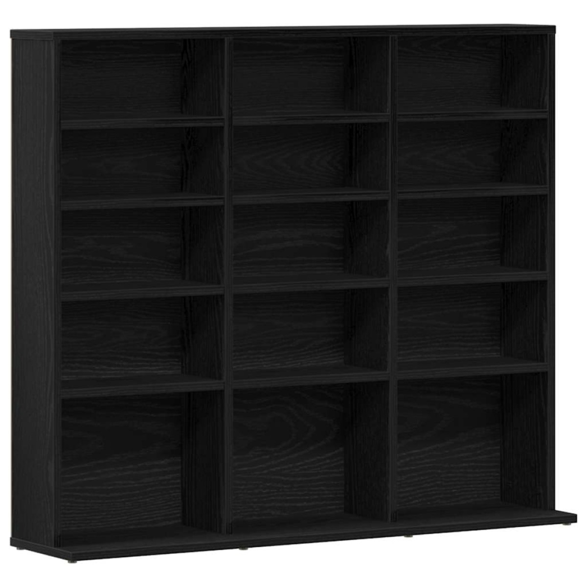 vidaXL Ντουλάπι για CD Μαύρο Δρυς 100x23x89,5 εκ. από Τεχνητό Ξύλο