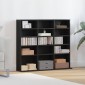 vidaXL Ντουλάπι για CD Μαύρο Δρυς 100x23x89,5 εκ. από Τεχνητό Ξύλο