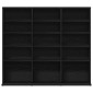 vidaXL Ντουλάπι για CD Μαύρο Δρυς 100x23x89,5 εκ. από Τεχνητό Ξύλο