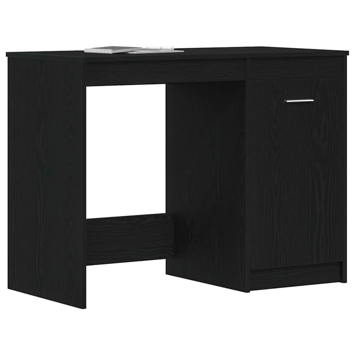 vidaXL Γραφείο Μαύρη Οξυά 100 x 50 x 76 εκ. Επεξεργασμένο Ξύλο