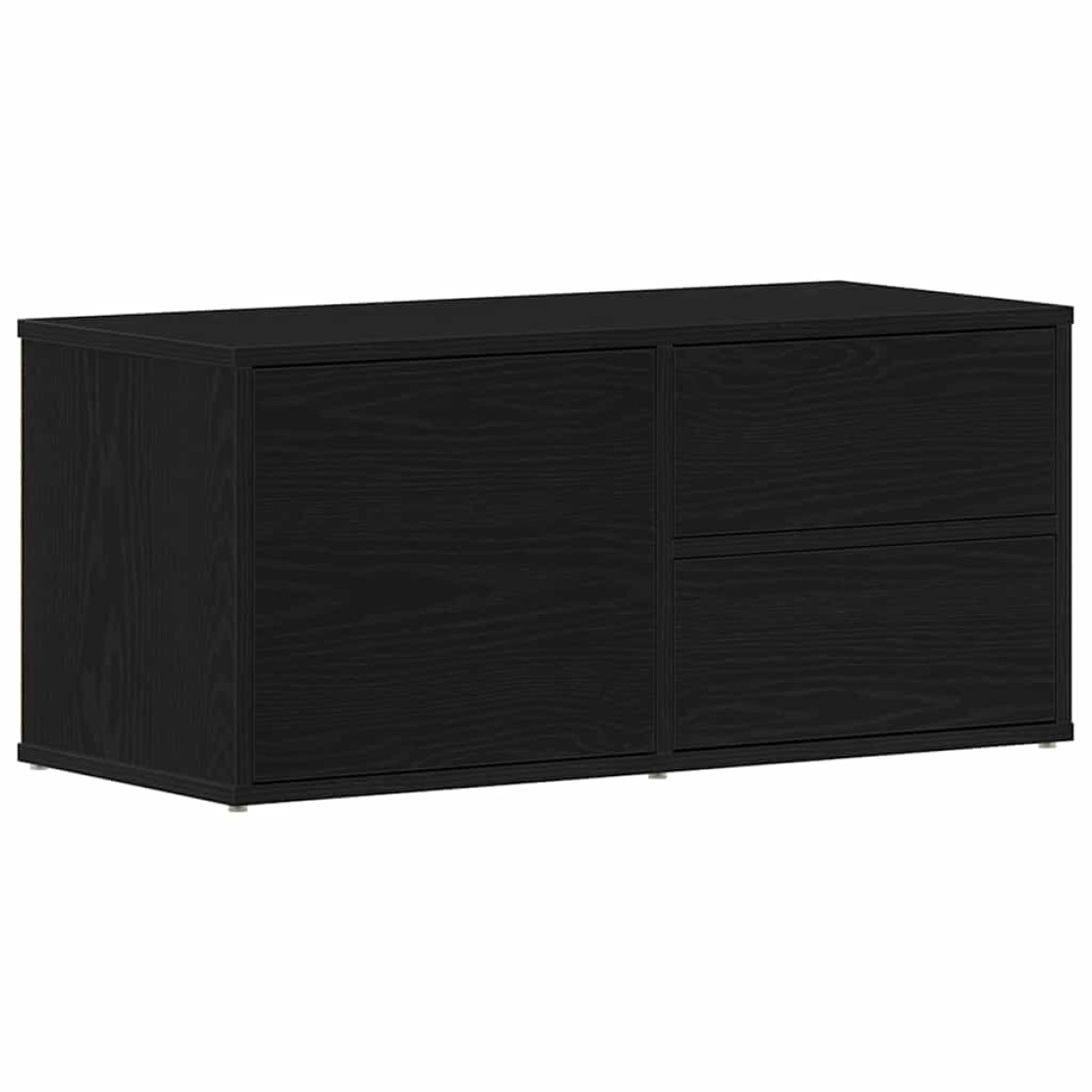 vidaXL Ντουλάπι TV 80 x 34 x 36 εκ Μαύρη Οξυά Επεξεργασμένο Ξύλο