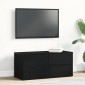 vidaXL Ντουλάπι TV 80 x 34 x 36 εκ Μαύρη Οξυά Επεξεργασμένο Ξύλο