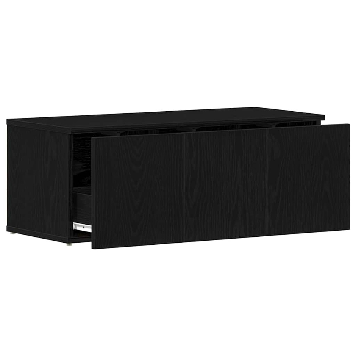 vidaXL Ντουλάπι TV 80x34x30 εκ. Μαύρη Οξυά Επεξεργασμένο Ξύλο