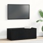 vidaXL Ντουλάπι TV 80x34x30 εκ. Μαύρη Οξυά Επεξεργασμένο Ξύλο