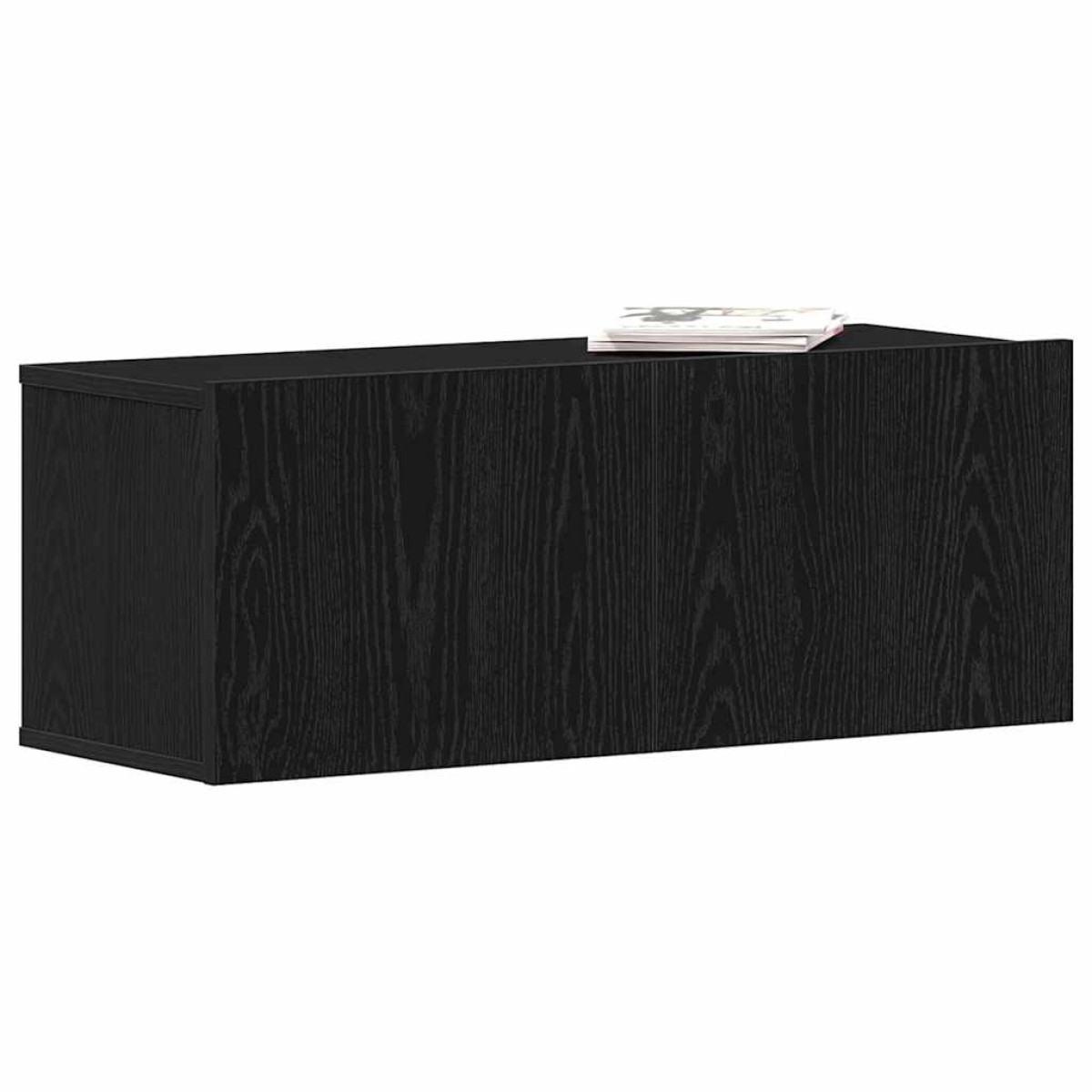 vidaXL Ντουλάπι TV 80 x 30 x 30 εκ Μαύρη Οξυά Επεξεργασμένο Ξύλο